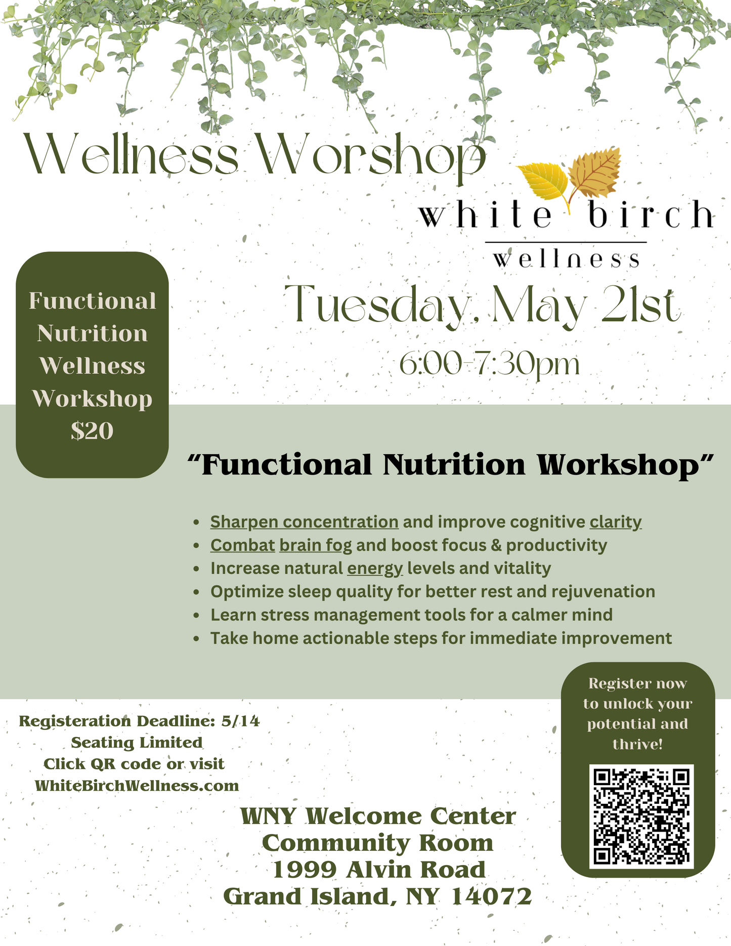 Functional Nutrition & Health Workshop